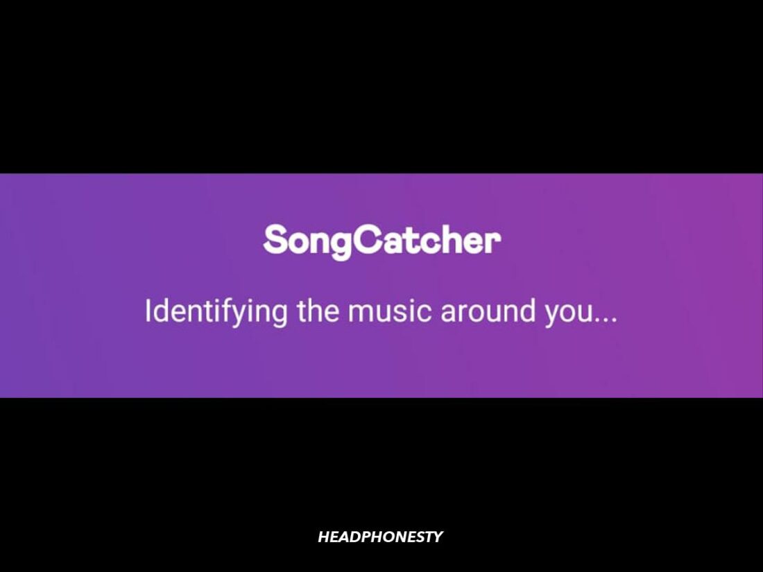 The Deezer SongCatcher page.