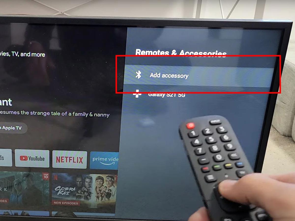 Select 'Add accessory.' (From: Youtube/WorldofTech)