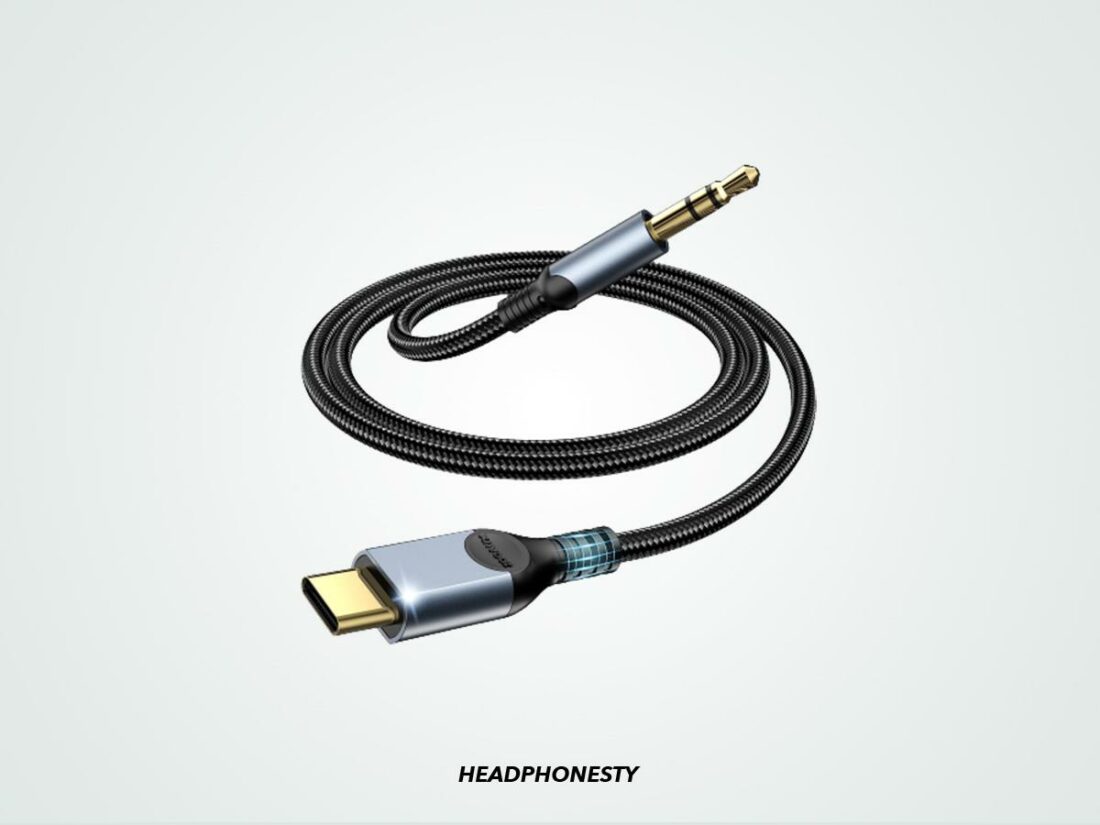 ZOOAUX USB-C to 3.5mm Headphone Adapter (From: Amazon).