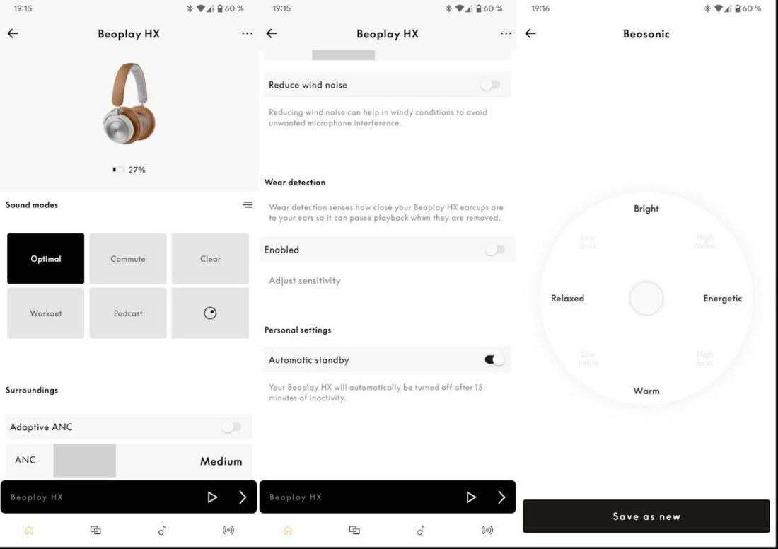 The Beoplay app offers EQ presets, granular ANC controls, and a host of other features.