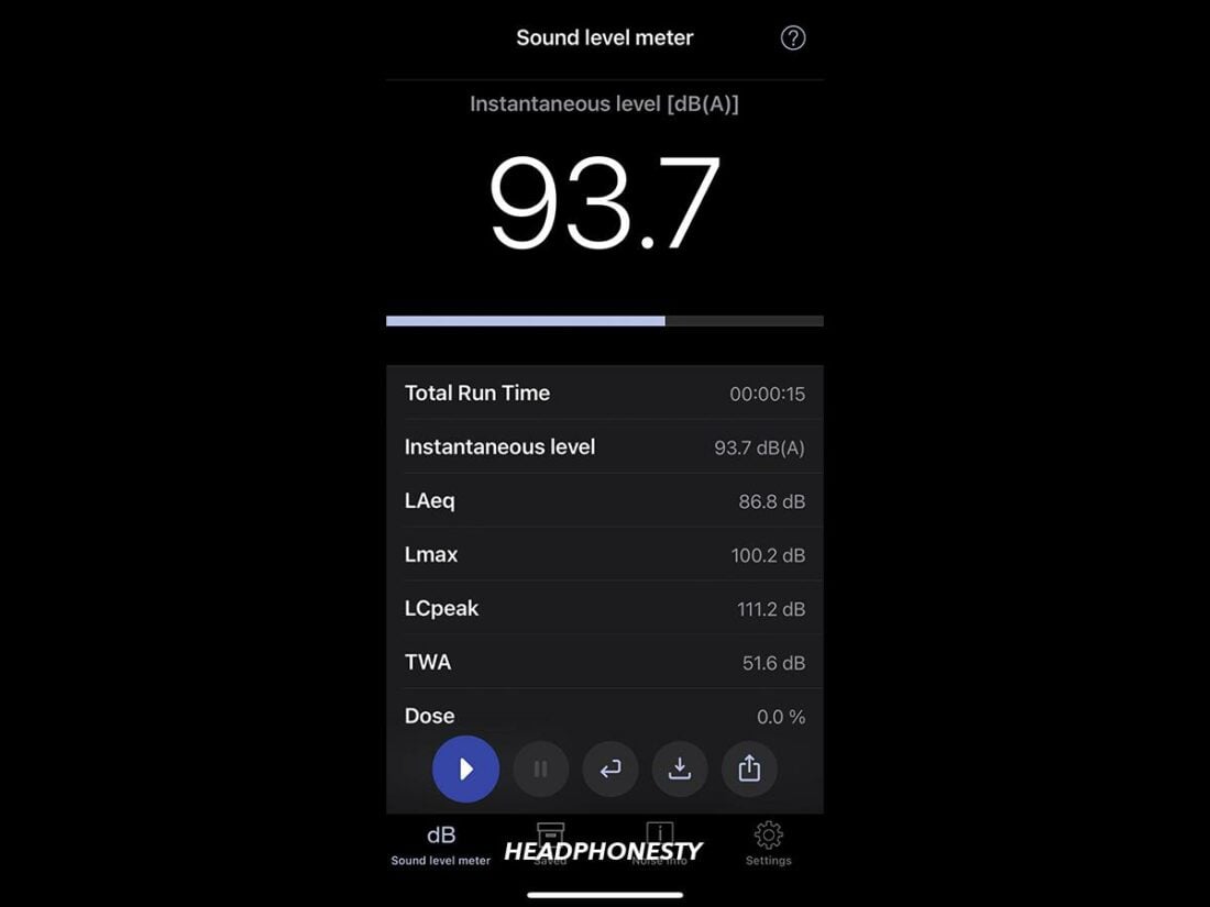 NIOSH Sound Level Meter app.