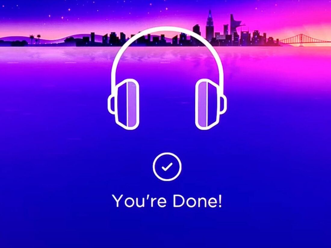 A “You’re Done” message meaning your AirPods have connected successfully. (From: Youtube/How to Tech)