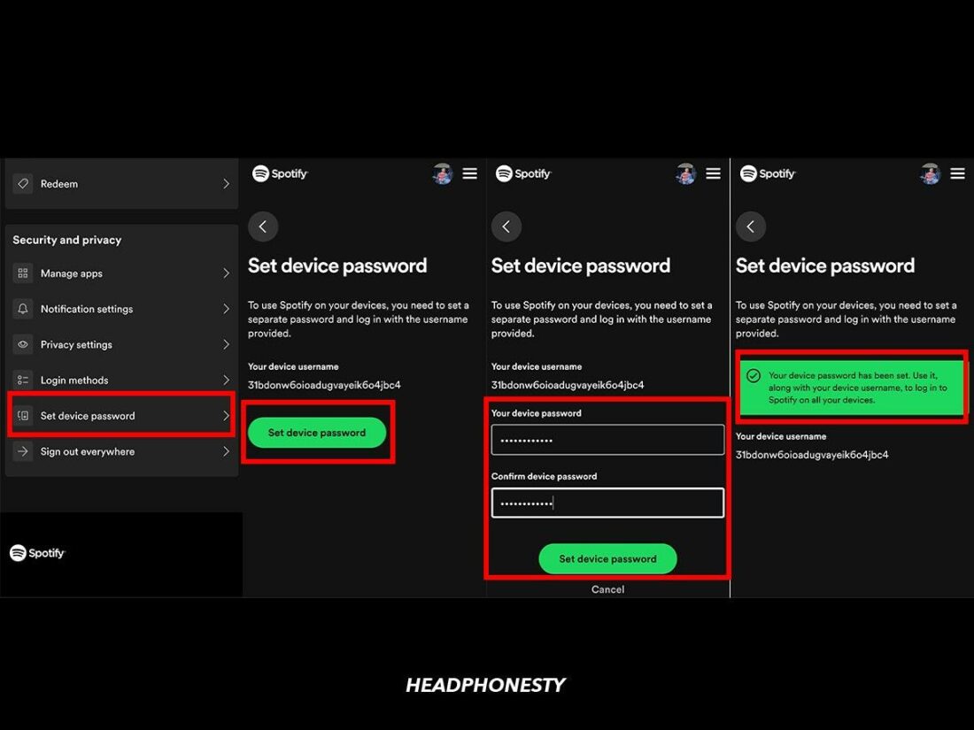 Steps on how to change your Spotify password when connected to Facebook