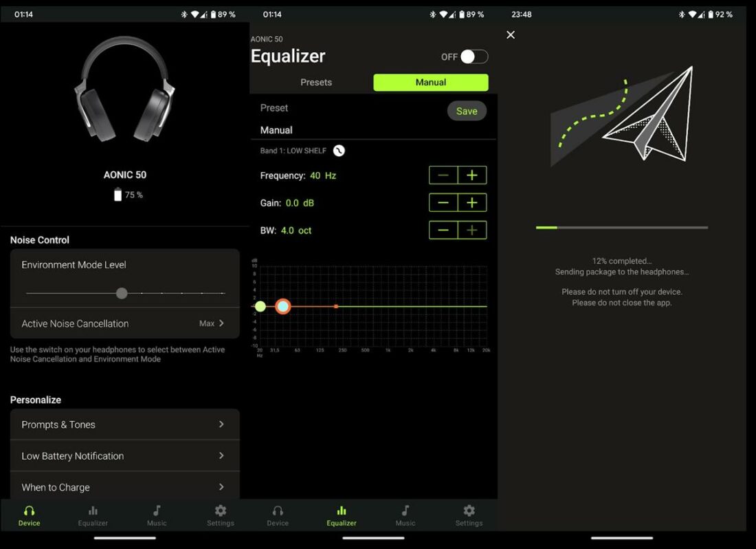 The Shure app offers comprehensive PEQ options, but there are certain odd limitations.