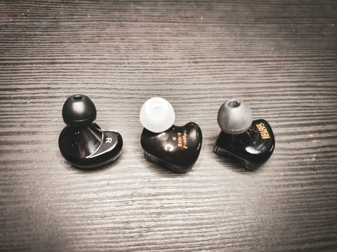 The shell is a lot smaller than hybrid IEMs.