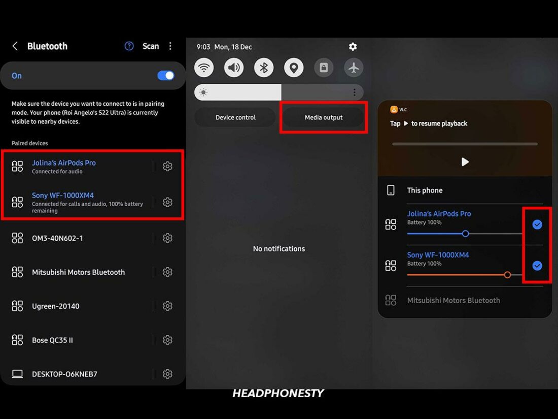 Steps on How to Connect Two Bluetooth Headphones via Dual Audio Feature.