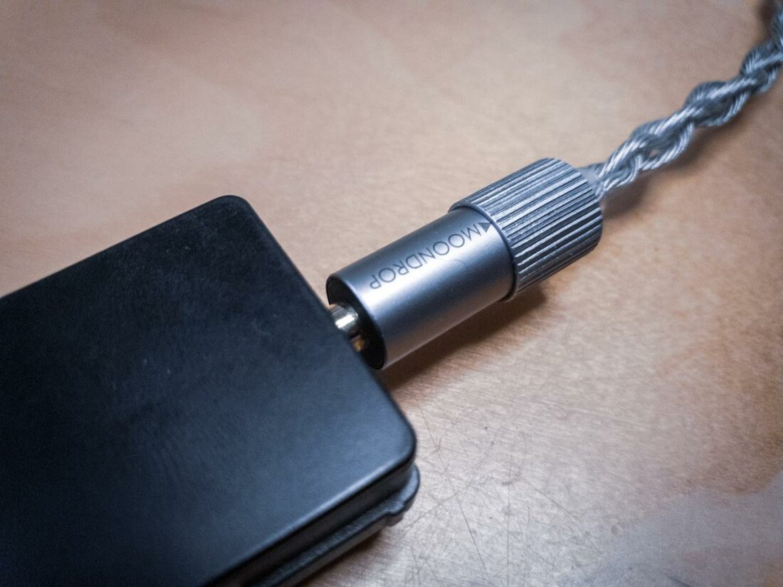 The 3.5mm jack works well with all portable sources.