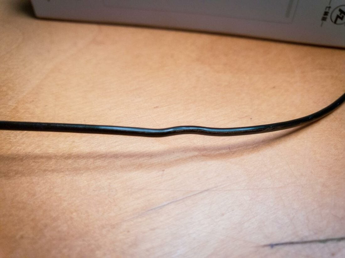 My cable came pre-kinked and wouldn't straighten out.