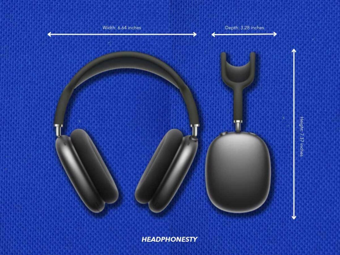 AirPods Max size and dimensions