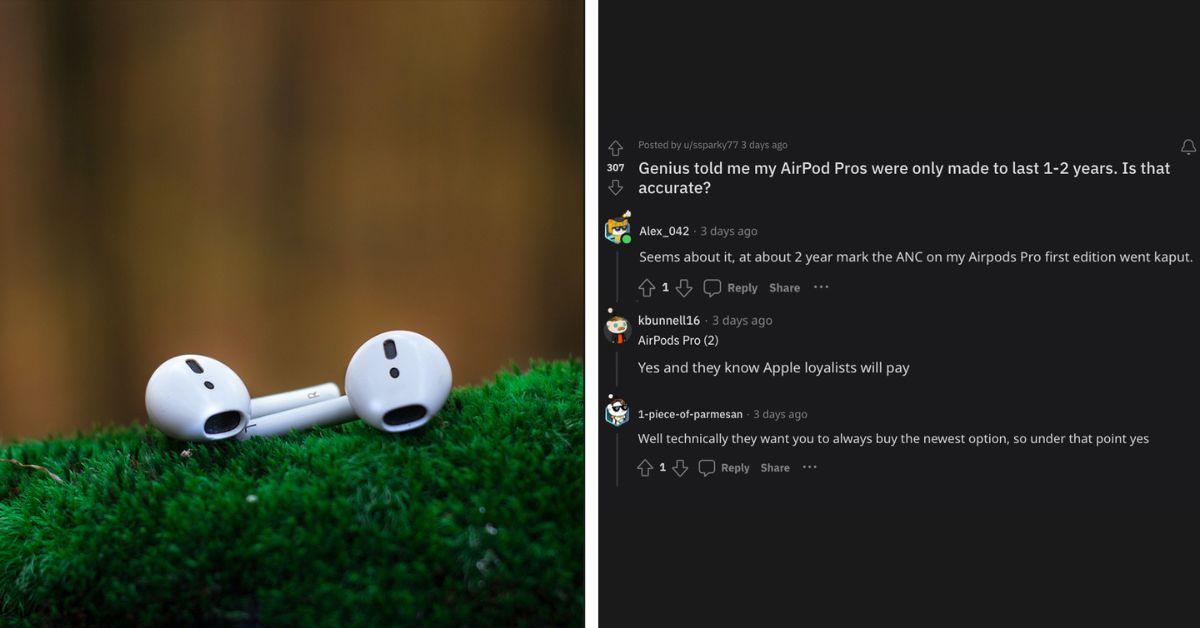 Users share their experiences with regards to the AirPods' limited lifespan.