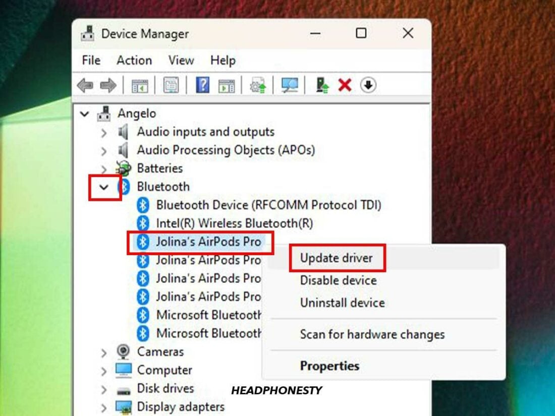 How to update driver on Windows