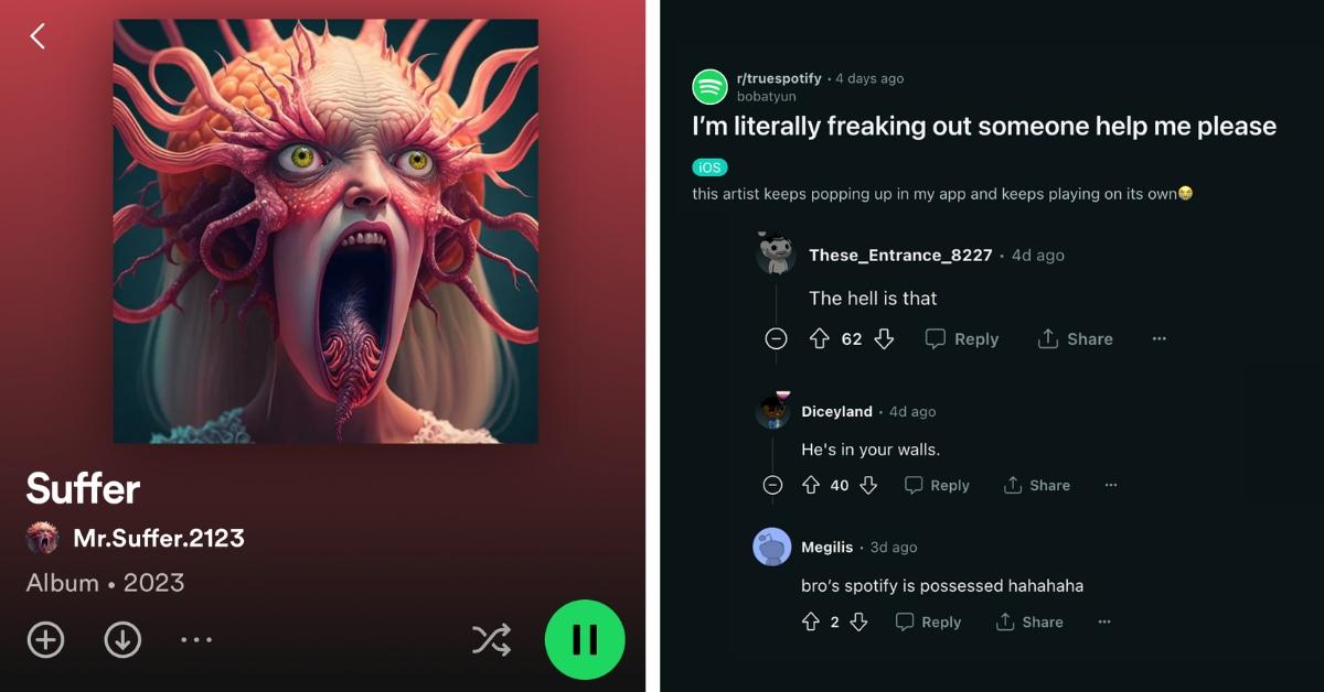 Redditor freaks out when unknown album kept playing on its own.