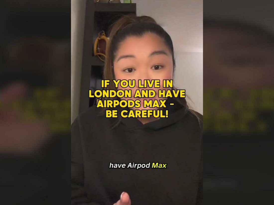 Tiktoker shares story of when her AirPods Max almost got stolen in London street (From: TikTok/Yen)