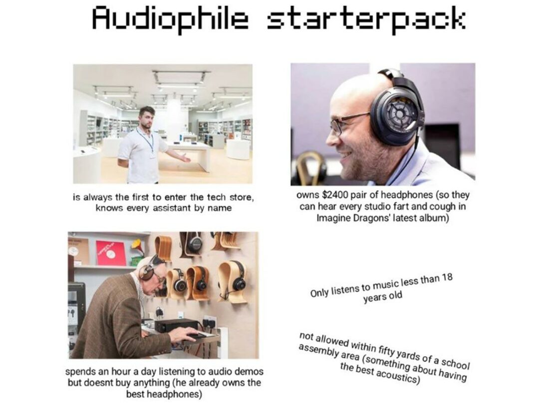 Audiophile starterpack. (From: Reddit)