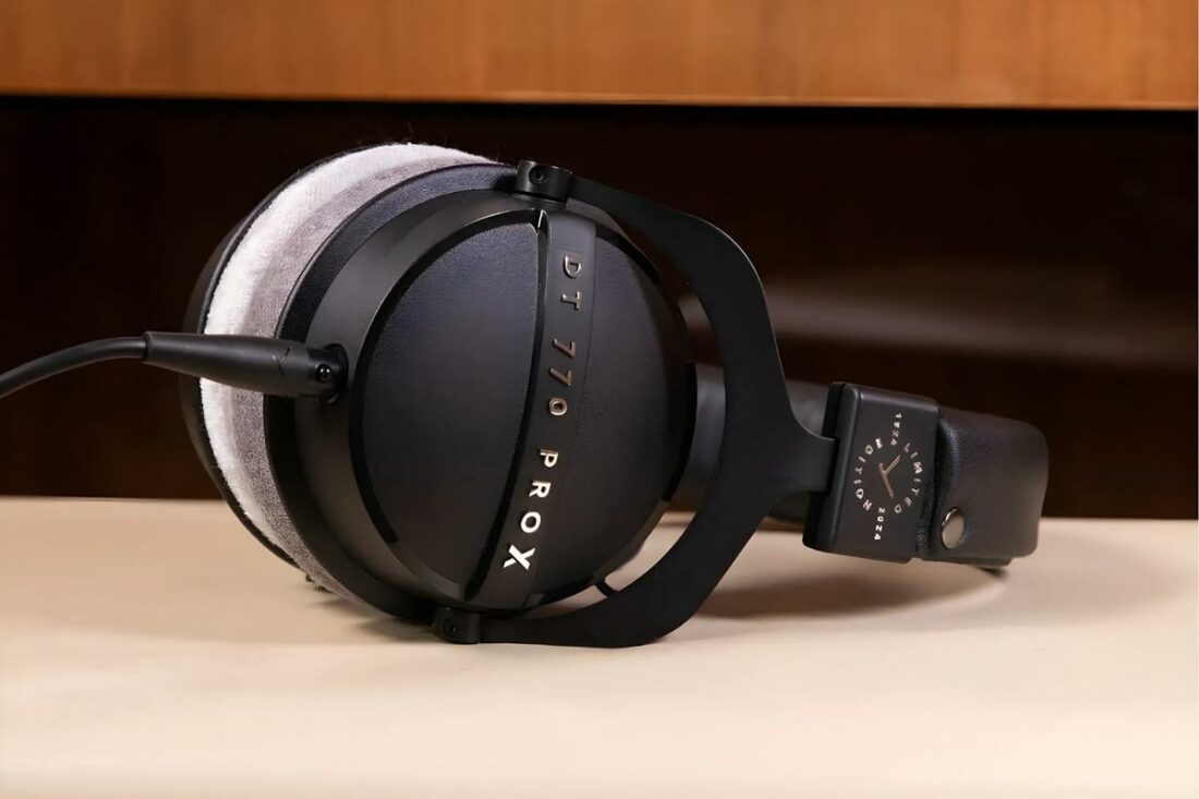 The DT 770 Pro X Limited Edition headphones look the same as previous models but with an engraving on the headband. (From: Beyerdynamic)