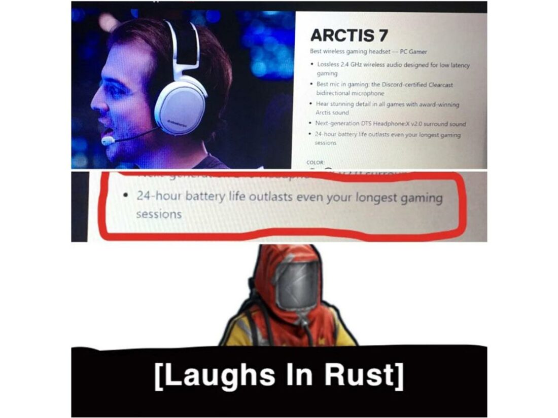 Laughs in Rust. (From: Reddit)