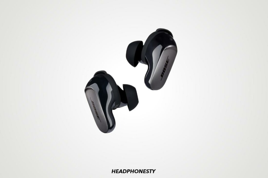 Close look at the Bose QuietComfort Ultra Earbuds (From: Amazon)