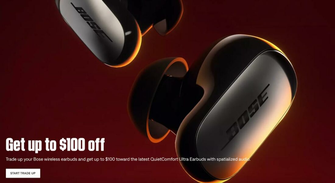Bose' trade-up promotion for the Bose QuietComfort Ultra Earbuds (From: Bose)