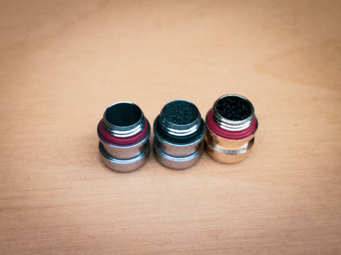 All three of the included tuning nozzles change the sound signature in a meaningful way. (From: Rudolfs Putnins)