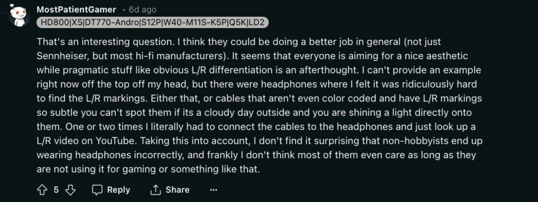 MostPatientGamer expressing his opinion on the possible lapses manufacturers make that results in the issue. (From: Reddit)