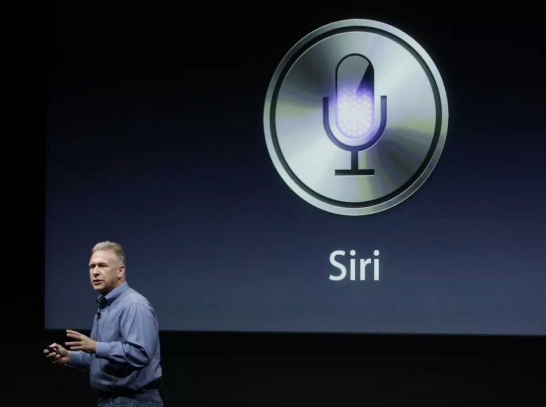 Siri's first introduction in 2011, by Apple executive Phil Schiller (From: Paul Sakuma/Associated Press)
