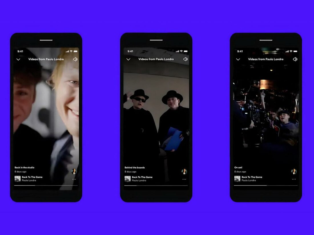 Spotify Clips preview for artists (From: Spotify)