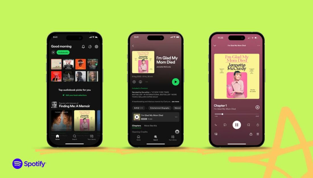 A peak into Spotify's audiobook feature (From: Spotify)