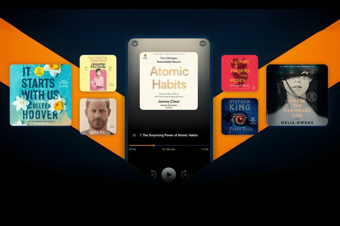 Audible's best selling audiobooks, as found on their website. (From: Audible)