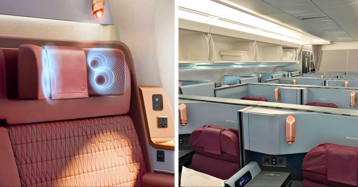 Japan Airlines adds headrest speakers in the first and business class sections of its Airbus A350.