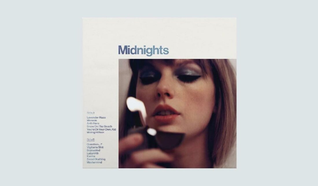 Swift's Midnights album cover.