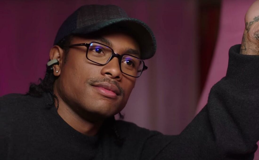Steve Lacy wearing his redesigned Bose Ultra Open earbuds. (From: Bose)