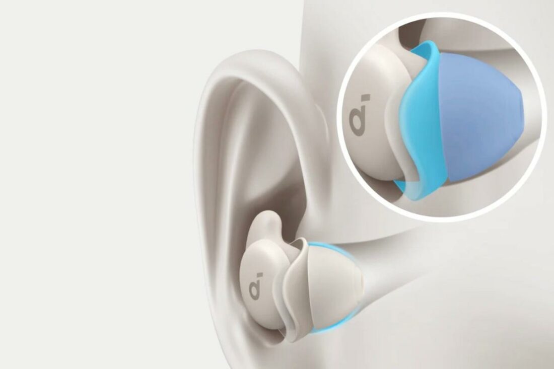 The Twin-Seal eartips provides better noise isolation than the Sleep A20's predecessors. (From: Soundcore)