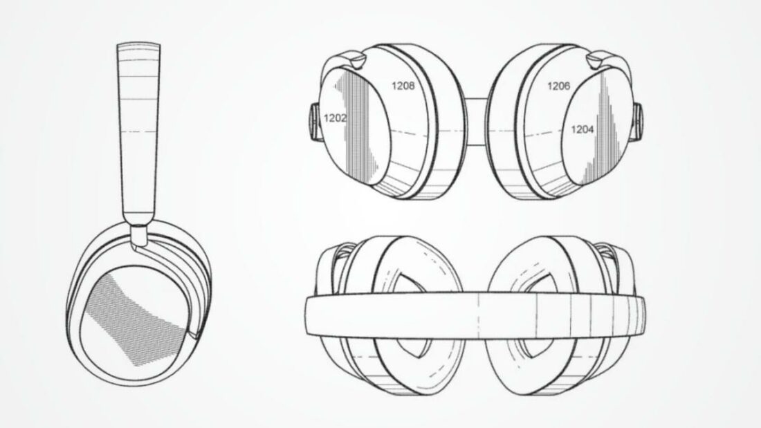 A close look at the upcoming Sonos headphones in different angles. (From: US Patent and Trademark Office)