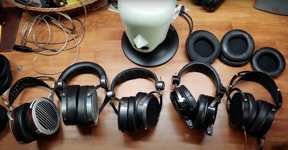 Zach's Hifiman headphones collection. (From: ZMF Headphones)