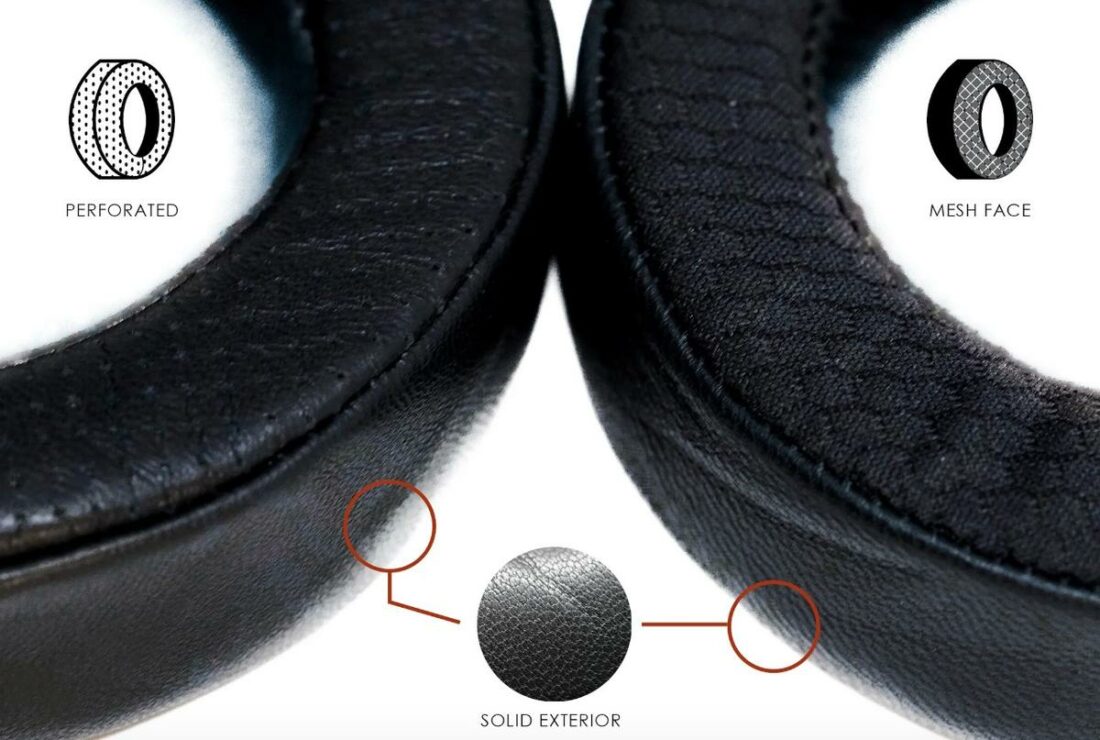 A close look at the differences between the two types of pads. (From: ZMF Headphones)