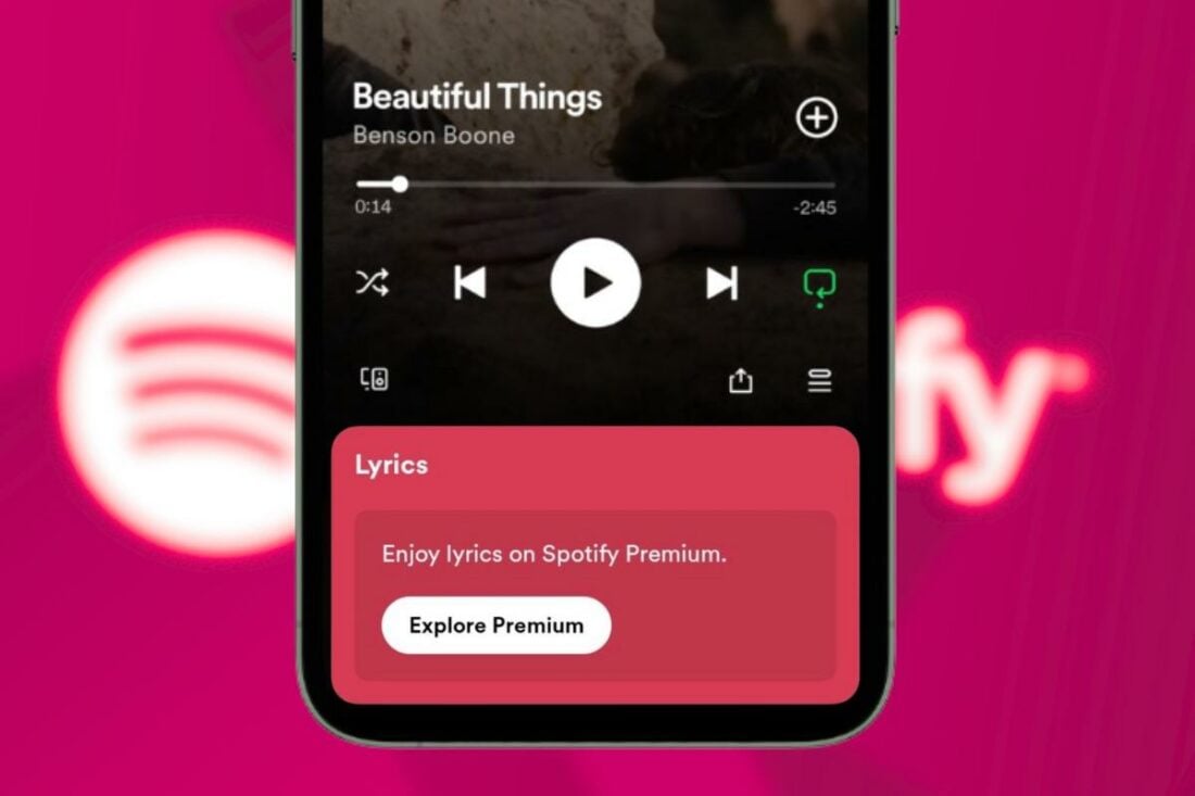 The lyrics feature may become a Premium-only feature.