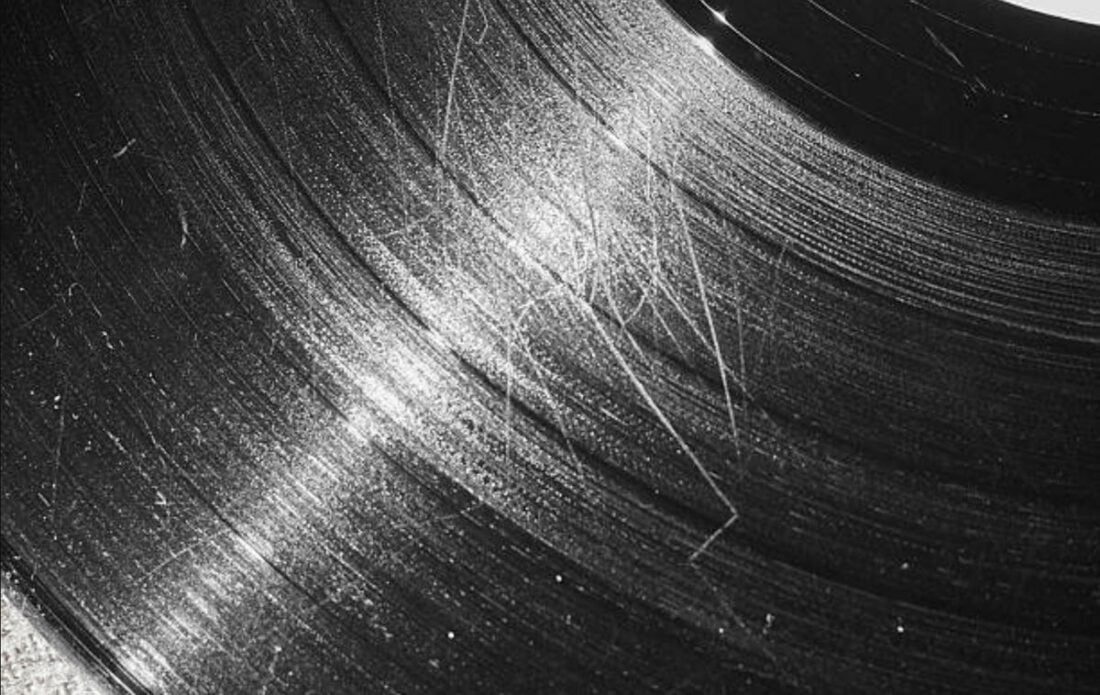 Vinyl records are susceptible to scratches and dust over time.