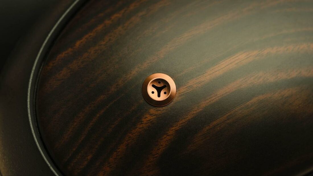 The wood markings are evident in the ebony wood in the ear cups. (From: Meze Audio)