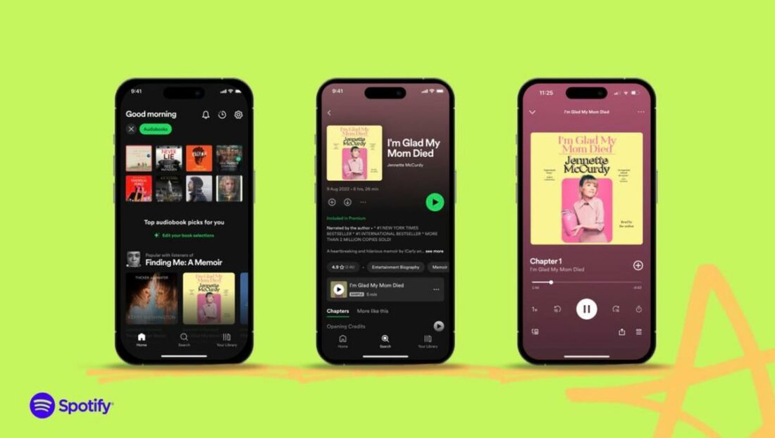 A peak into Spotify’s audiobook feature (From: Spotify)