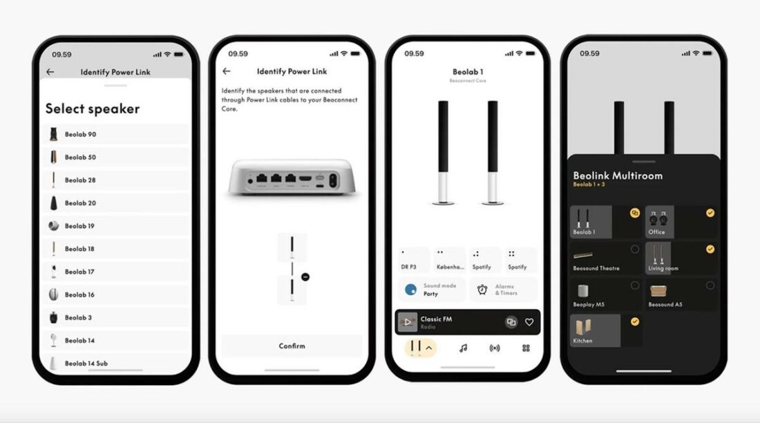 You can manage all connections via the Bang & Olufsen app. (From: Bang & Olufsen)