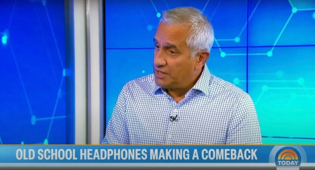 Dr. John Torres in an interview regarding the safety concerns over wireless headphones. (From: YouTube/TODAY)
