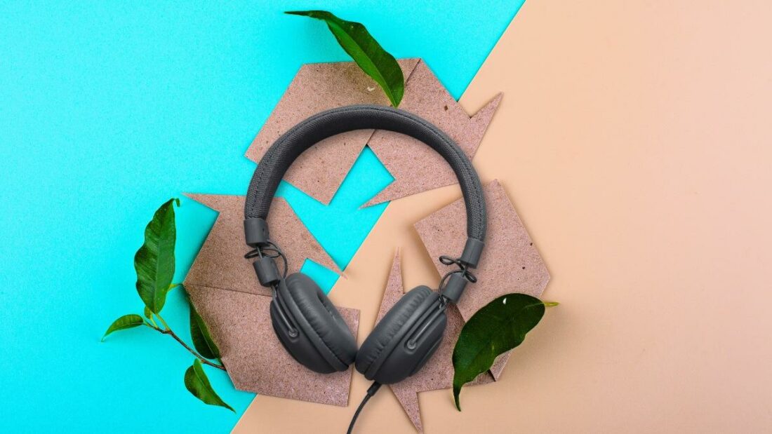 Wired headphones are the more sustainable choice.