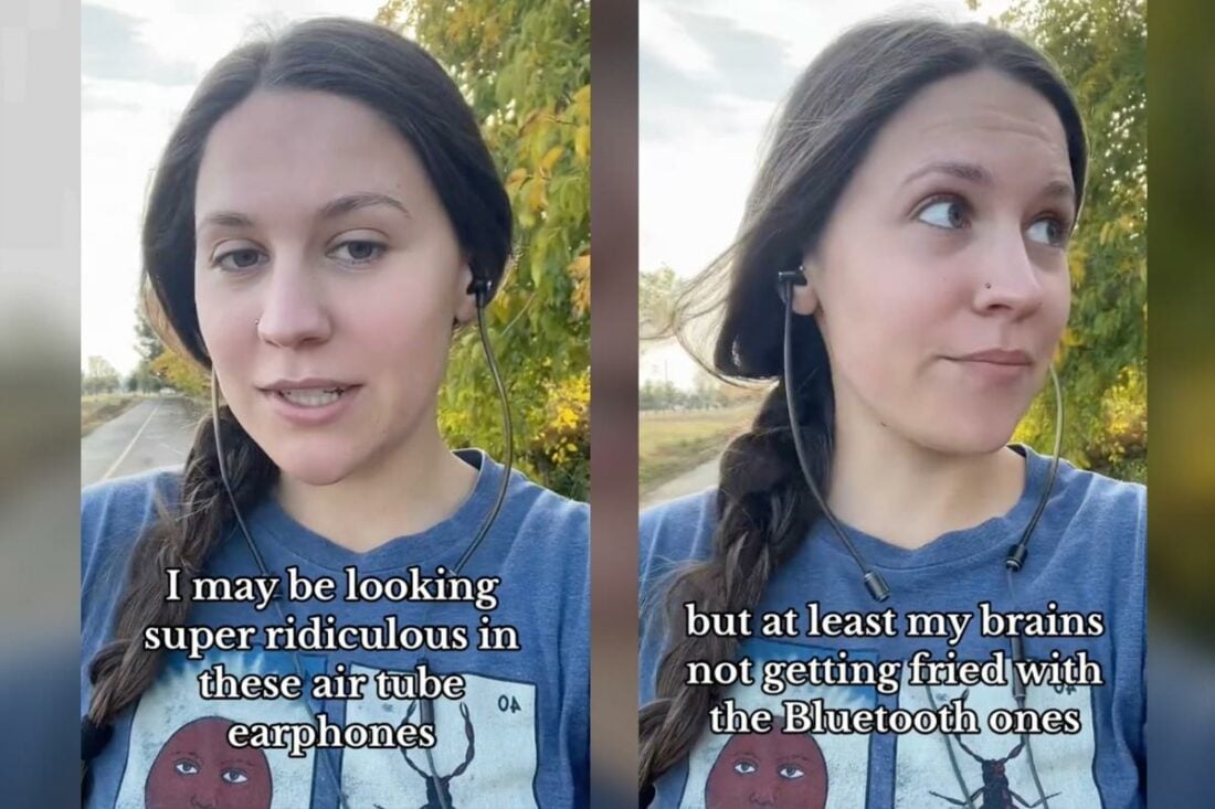 To take things up a notch, some influencers even promote using air tube headphones as a safer alternative. (From: TikTok/Lizbethrising)