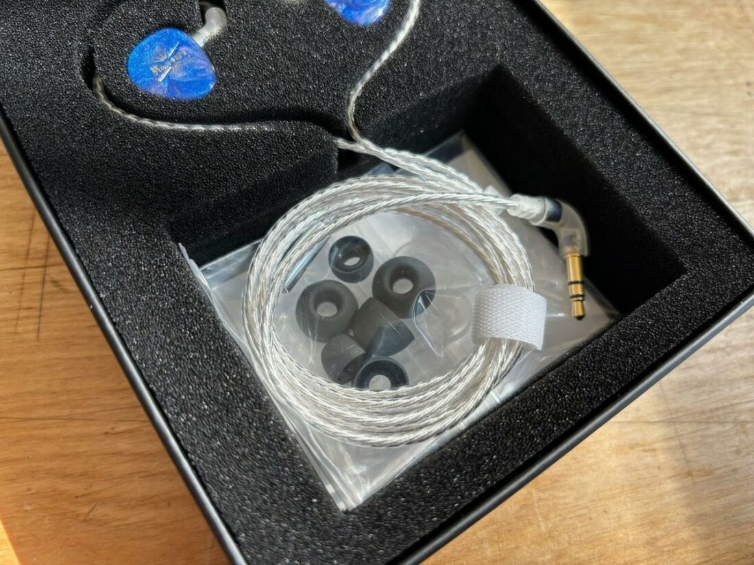 Unfortunately, the included accessories don't live up to the IEMs. (From: Trav Wilson)