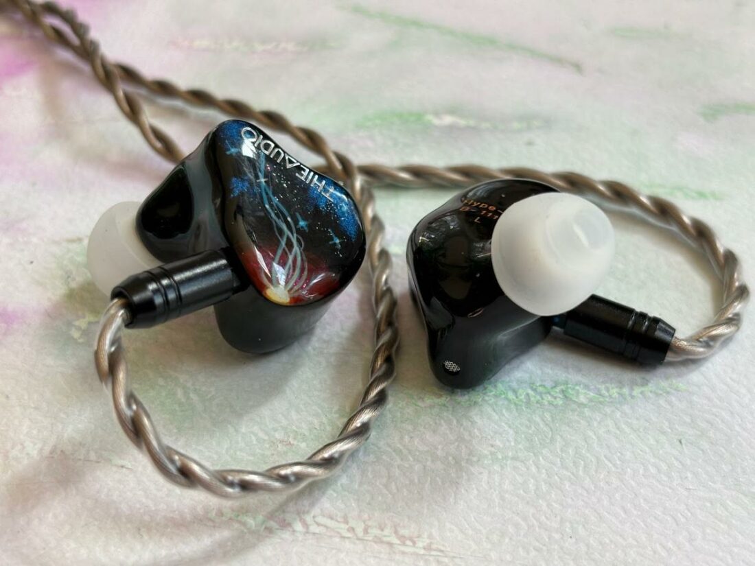 Thieaudio IEMs are very distinctive. (From: Trav Wilson)