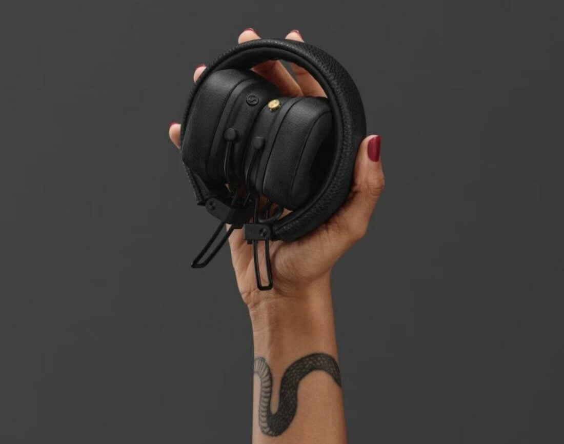 The Marshall Major V headphones have have a rugged and foldable design. (From: Marshall)