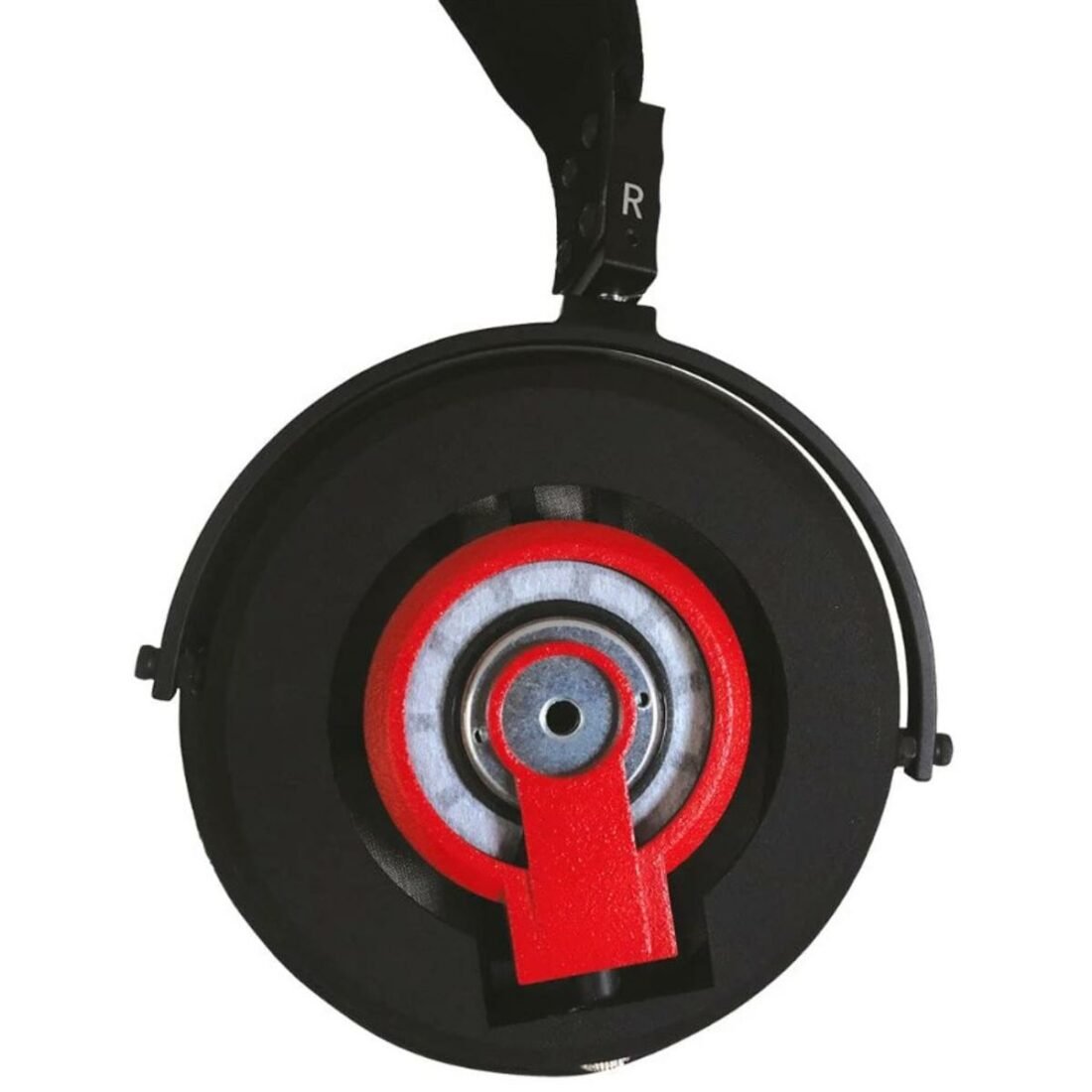 Exposed drivers on the DMS Project Omega Headphones. (From: Headphones.com)
