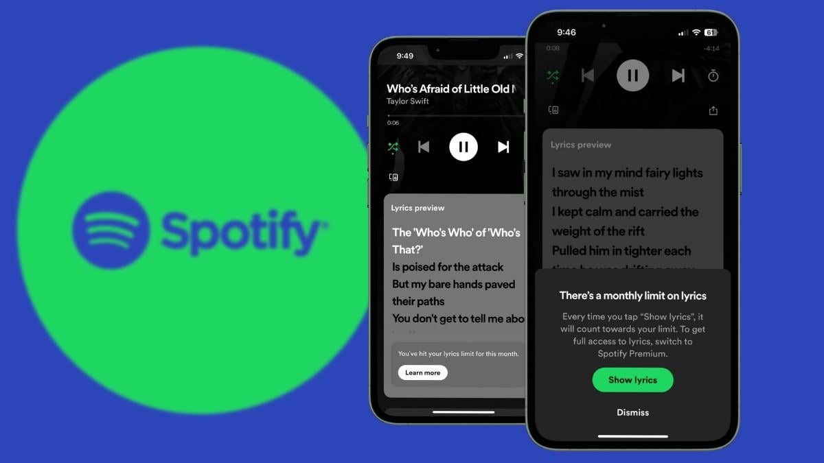 Spotify has added a monthly limit on lyrics.