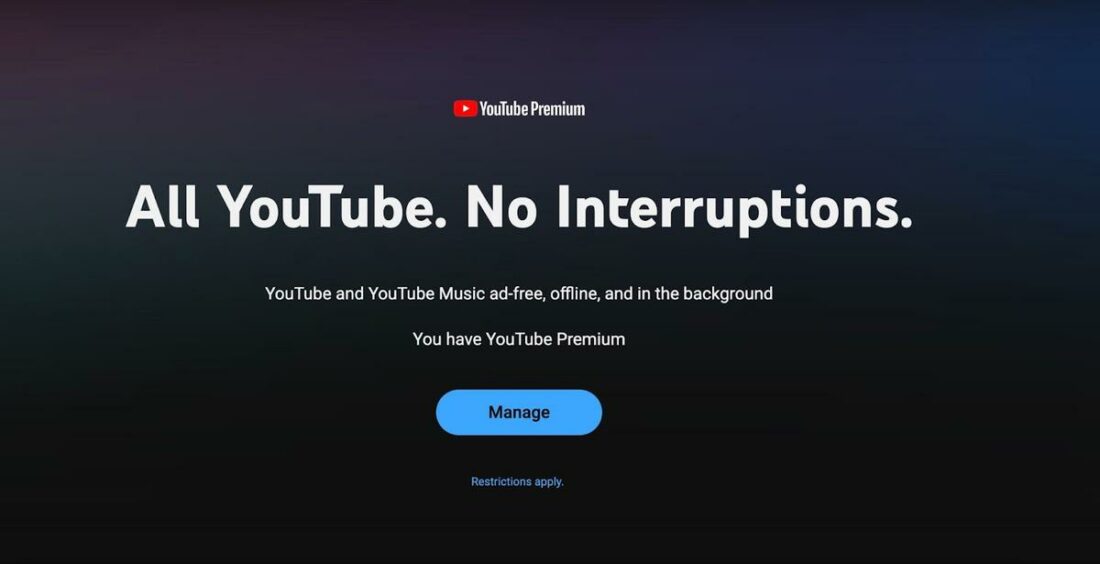 YouTube Premium gives you access to ad-free YouTube and YouTube Music.
