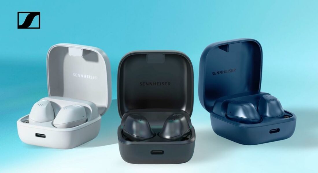 The different color options of the ACCENTUM True Wireless earbuds (From: Sennheiser)